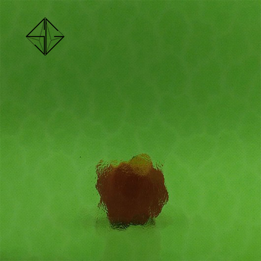 Цветно релефно стъкло Aqua cathedral- Green