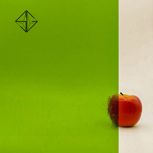 Цветно релефно стъкло Double Rolled- Medium Yellow-green - Image 2