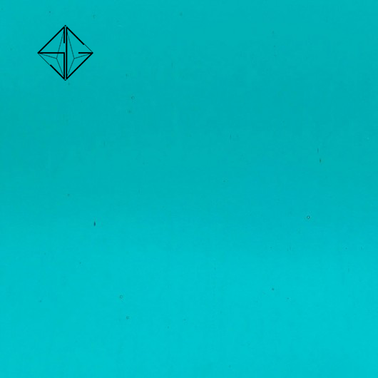 Цветно релефно стъкло Double Rolled- Aqua Blue-green - Image 3