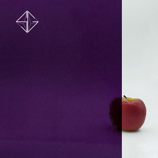 Цветно релефно стъкло Double Rolled- Dark Violet - Image 2
