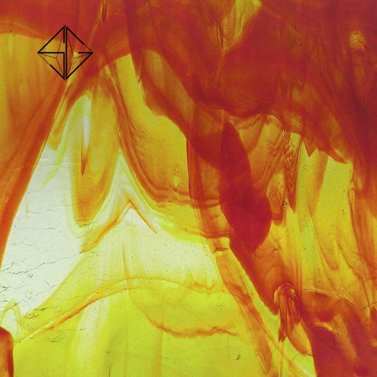 Цветно релефно стъкло Streaky- Orange and green - Image 3