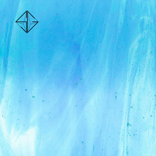 Цветно релефно стъкло Streaky- Sky blue - Image 3