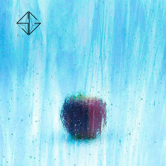 Цветно релефно стъкло Streaky- Sky blue